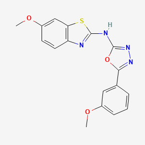 N-(6-methoxybenzo[d]thiazol-2-yl)-5-(3-methoxyphenyl)-1,3,4-oxadiazol-2-amine