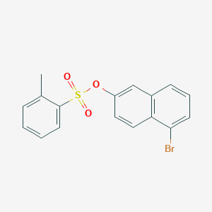 molecular formula C17H13BrO3S B290719 5-Bromo-2-naphthyl 2-methylbenzenesulfonate 