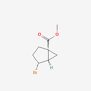 molecular formula C8H11BrO2 B2907193 Methyl (1R,4R,5R)-4-bromobicyclo[3.1.0]hexane-1-carboxylate CAS No. 2253630-55-4