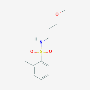 molecular formula C11H17NO3S B290720 N-(3-methoxypropyl)-2-methylbenzenesulfonamide 
