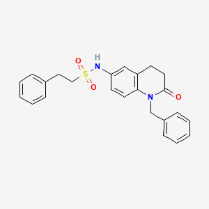 molecular formula C24H24N2O3S B2907229 N-(1-benzyl-2-oxo-1,2,3,4-tetrahydroquinolin-6-yl)-2-phenylethanesulfonamide CAS No. 941906-38-3