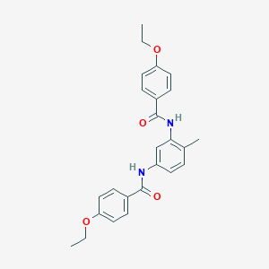 molecular formula C25H26N2O4 B290723 4-ethoxy-N-{5-[(4-ethoxybenzoyl)amino]-2-methylphenyl}benzamide 