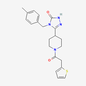 4-(4-methylbenzyl)-5-[1-(2-thienylacetyl)piperidin-4-yl]-2,4-dihydro-3H-1,2,4-triazol-3-one