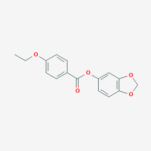 molecular formula C16H14O5 B290727 1,3-Benzodioxol-5-yl 4-ethoxybenzoate 
