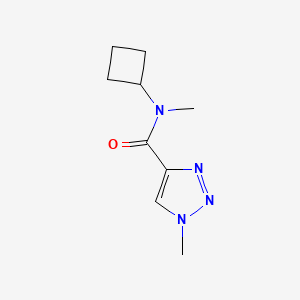 molecular formula C9H14N4O B2907272 N-cyclobutyl-N,1-dimethyl-1H-1,2,3-triazole-4-carboxamide CAS No. 2201695-79-4