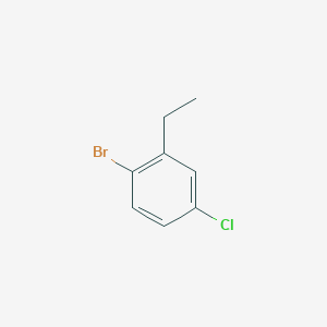 molecular formula C8H8BrCl B2907294 1-Bromo-4-chloro-2-ethylbenzene CAS No. 1160573-89-6