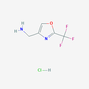 [2-(Trifluoromethyl)-1,3-oxazol-4-yl]methanamine hydrochloride