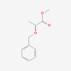 molecular formula C11H14O3 B029073 (R)-メチル 2-(ベンジルオキシ)プロパノエート CAS No. 115458-99-6