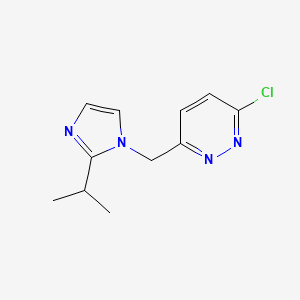 molecular formula C11H13ClN4 B2907321 3-chloro-6-{[2-(propan-2-yl)-1H-imidazol-1-yl]methyl}pyridazine CAS No. 1564956-46-2