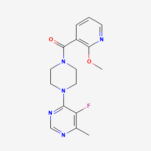 [4-(5-Fluoro-6-methylpyrimidin-4-yl)piperazin-1-yl]-(2-methoxypyridin-3-yl)methanone