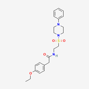 2-(4-ethoxyphenyl)-N-(2-((4-phenylpiperazin-1-yl)sulfonyl)ethyl)acetamide
