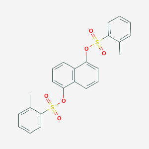 molecular formula C24H20O6S2 B290735 5-{[(2-Methylphenyl)sulfonyl]oxy}-1-naphthyl 2-methylbenzenesulfonate 