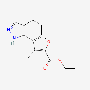 ethyl 8-methyl-4,5-dihydro-1H-furano[2,3-g]indazole-7-carboxylate