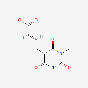 methyl (E)-4-(1,3-dimethyl-2,4,6-trioxohexahydro-5-pyrimidinyl)-2-butenoate