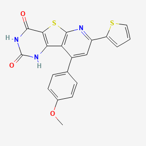 4-hydroxy-9-(4-methoxyphenyl)-7-(2-thienyl)pyrido[3',2':4,5]thieno[3,2-d]pyrimidin-2(1H)-one