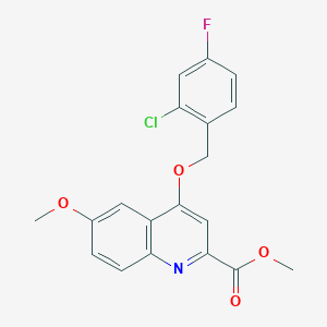 molecular formula C19H15ClFNO4 B2907374 5-(acetylamino)-N,N-diethyl-2-piperazin-1-ylnicotinamide CAS No. 1359395-95-1