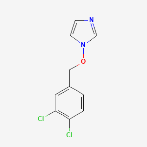 molecular formula C10H8Cl2N2O B2907389 1-[(3,4-dichlorobenzyl)oxy]-1H-imidazole CAS No. 303988-44-5