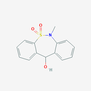 molecular formula C14H13NO3S B029074 6,11-二氢-6-甲基二苯并(c,f)(1,2)噻吩-11-醇 5,5-二氧化物 CAS No. 26638-56-2