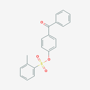 molecular formula C20H16O4S B290740 4-Benzoylphenyl 2-methylbenzenesulfonate 