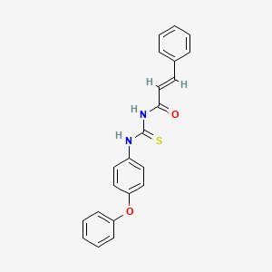 (E)-N-[(4-phenoxyphenyl)carbamothioyl]-3-phenylprop-2-enamide