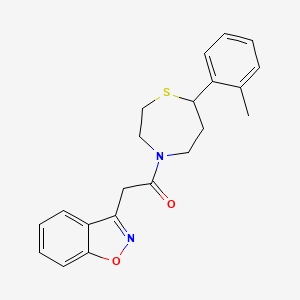 2-(Benzo[d]isoxazol-3-yl)-1-(7-(o-tolyl)-1,4-thiazepan-4-yl)ethanone