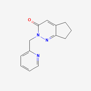 2-[(pyridin-2-yl)methyl]-2H,3H,5H,6H,7H-cyclopenta[c]pyridazin-3-one