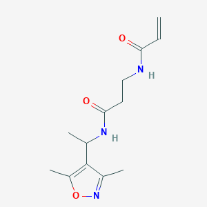 N-[1-(3,5-Dimethyl-1,2-oxazol-4-yl)ethyl]-3-(prop-2-enoylamino)propanamide