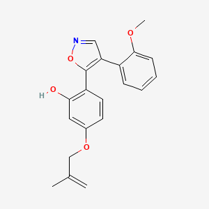 molecular formula C20H19NO4 B2907461 2-(4-(2-Methoxyphenyl)isoxazol-5-yl)-5-((2-methylallyl)oxy)phenol CAS No. 898919-43-2