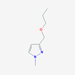 molecular formula C8H14N2O B2907466 1-methyl-3-(propoxymethyl)-1H-pyrazole CAS No. 1856083-61-8