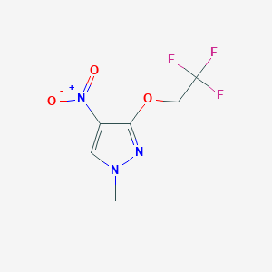 1-Methyl-4-nitro-3-(2,2,2-trifluoroethoxy)-1H-pyrazole