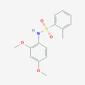 molecular formula C15H17NO4S B290747 N-(2,4-dimethoxyphenyl)-2-methylbenzenesulfonamide 
