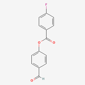 molecular formula C14H9FO3 B2907479 4-甲酰基苯基 4-氟苯甲酸酯 CAS No. 84728-94-9