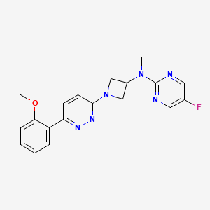 5-Fluoro-N-[1-[6-(2-methoxyphenyl)pyridazin-3-yl]azetidin-3-yl]-N-methylpyrimidin-2-amine