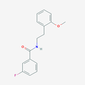 molecular formula C16H16FNO2 B2907483 3-fluoro-N-[2-(2-methoxyphenyl)ethyl]benzamide CAS No. 866042-87-7