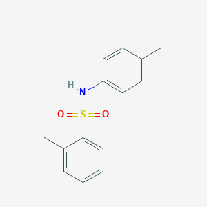 molecular formula C15H17NO2S B290749 N-(4-ethylphenyl)-2-methylbenzenesulfonamide 