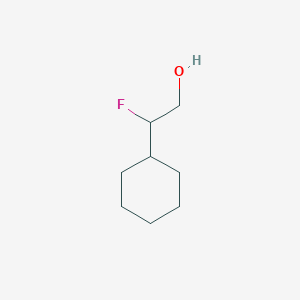 molecular formula C8H15FO B2907493 2-Cyclohexyl-2-fluoroethan-1-ol CAS No. 1556027-16-7