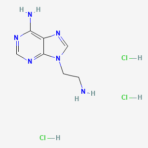 molecular formula C7H13Cl3N6 B2907496 9-(2-aminoethyl)-9H-purin-6-amine trihydrochloride CAS No. 1909319-51-2