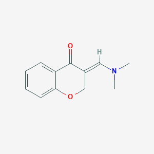 molecular formula C12H13NO2 B2907500 (3E)-3-[(dimethylamino)methylidene]-3,4-dihydro-2H-1-benzopyran-4-one CAS No. 1340477-34-0