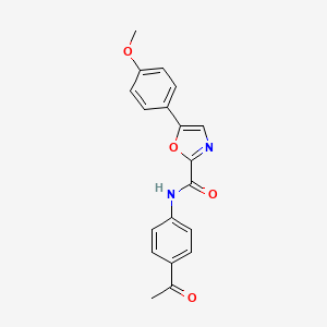N-(4-acetylphenyl)-5-(4-methoxyphenyl)oxazole-2-carboxamide