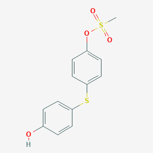 4-[(4-Hydroxyphenyl)sulfanyl]phenyl methanesulfonate