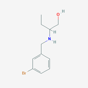 molecular formula C11H16BrNO B2907569 2-[(3-Bromophenyl)methylamino]butan-1-ol CAS No. 870540-70-8