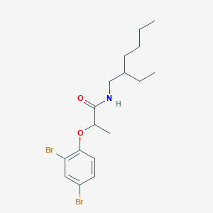 molecular formula C17H25Br2NO2 B290758 2-(2,4-dibromophenoxy)-N-(2-ethylhexyl)propanamide 