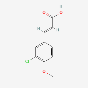 molecular formula C10H9ClO3 B2907582 3-Chloro-4-methoxycinnamic acid CAS No. 220353-69-5; 58236-76-3