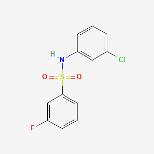 molecular formula C12H9ClFNO2S B2907587 N-(3-chlorophenyl)-3-fluorobenzenesulfonamide CAS No. 670271-96-2