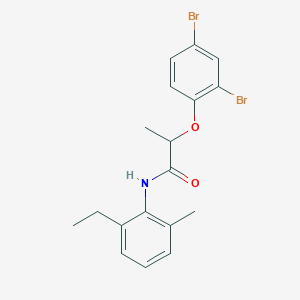 2-(2,4-dibromophenoxy)-N-(2-ethyl-6-methylphenyl)propanamide