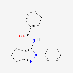 N-{2-phenyl-2H,4H,5H,6H-cyclopenta[c]pyrazol-3-yl}benzamide