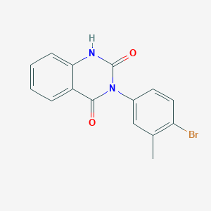 molecular formula C15H11BrN2O2 B2907607 3-(4-Bromo-3-methylphenyl)-1H-quinazoline-2,4-dione CAS No. 16289-75-1