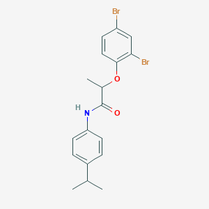 2-(2,4-dibromophenoxy)-N-(4-isopropylphenyl)propanamide