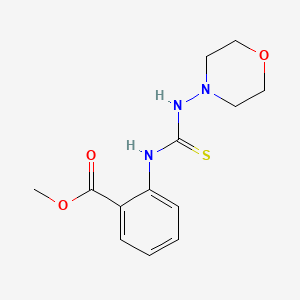 molecular formula C13H17N3O3S B2907626 Methyl 2-(morpholin-4-ylcarbamothioylamino)benzoate CAS No. 440121-03-9