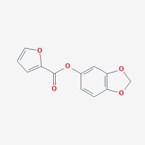molecular formula C12H8O5 B290765 1,3-Benzodioxol-5-yl 2-furoate 